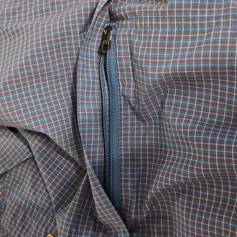 Exofficio Men's Navy Plaid Button Down Shirt XXL - Picture 7 of 7